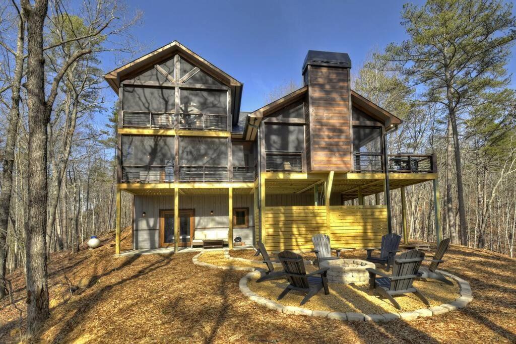 Rosewood Retreat - Hot Tub Fire Pit Pool Table Villa Blue Ridge Dış mekan fotoğraf
